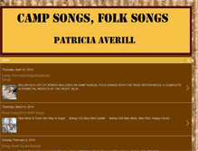 Tablet Screenshot of campsongsfolksongs.com